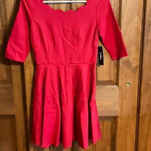 Lulu's Vibrant Red Dress